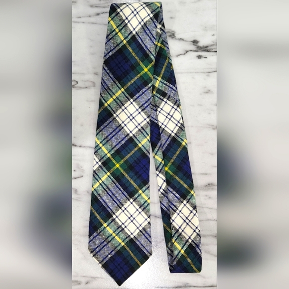 Gordon made in Scotland Other - Gordon blue green plaid made in Scotland 100% new wool neck tie